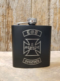 EODMC 6 oz Black Matte Members Flask
