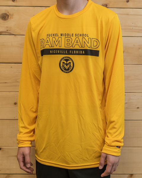 Ruckel Ram Band Long Sleeve Moisture Wicking Gold
