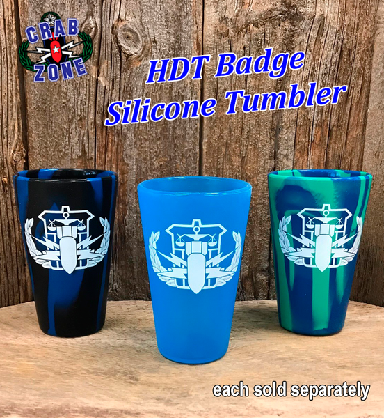 HDT Badge Silicone 16 oz. Tumbler – Crab Zone, LLC