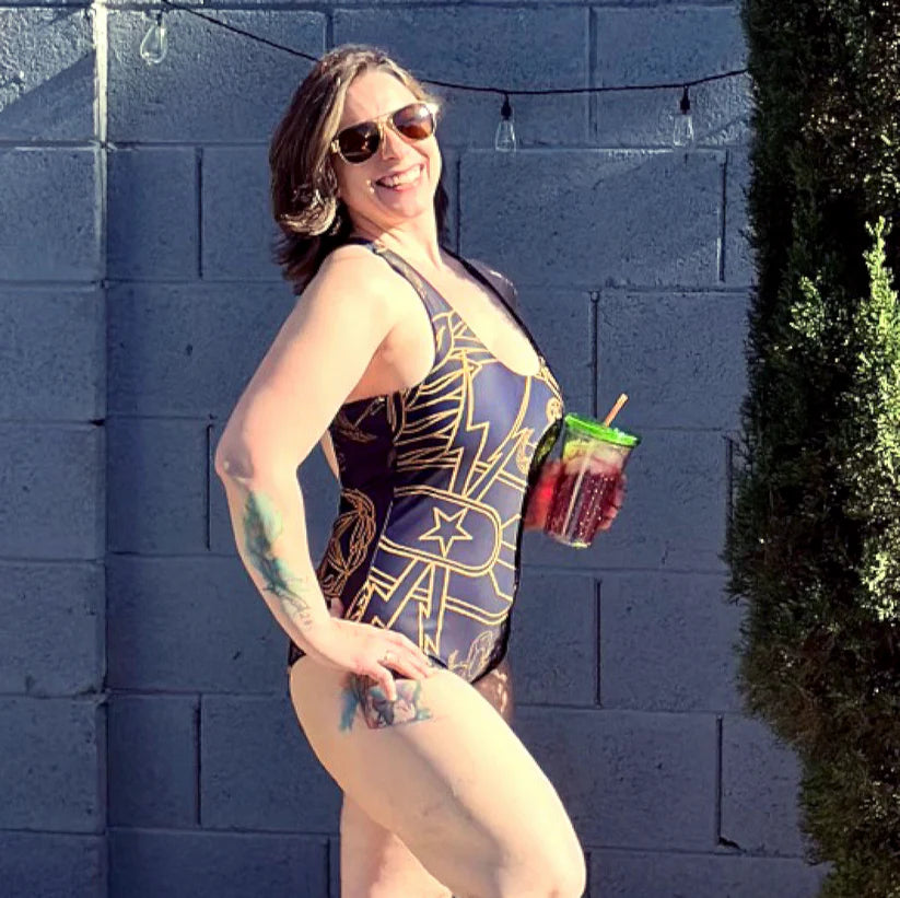 Bomb Flag Reversible 1-Piece Swimsuit
