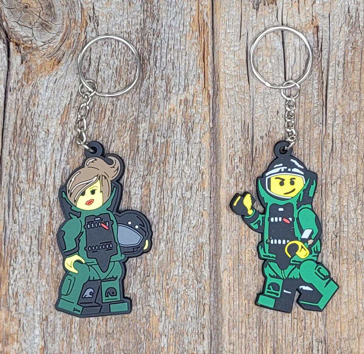 Keychain-Minifigure PVC Keyring – Crab Zone, LLC