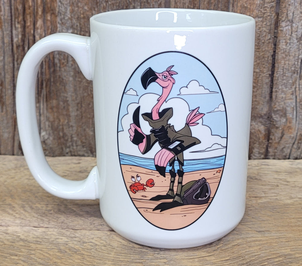 Crabby Flamingo Mug