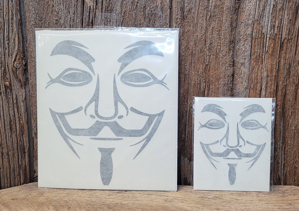 Fawkes Face Mask Decal