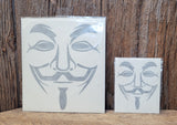 Fawkes Face Mask Decal