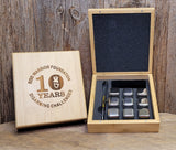 EODWF Stainless Steel Whiskey Stones Set of 9