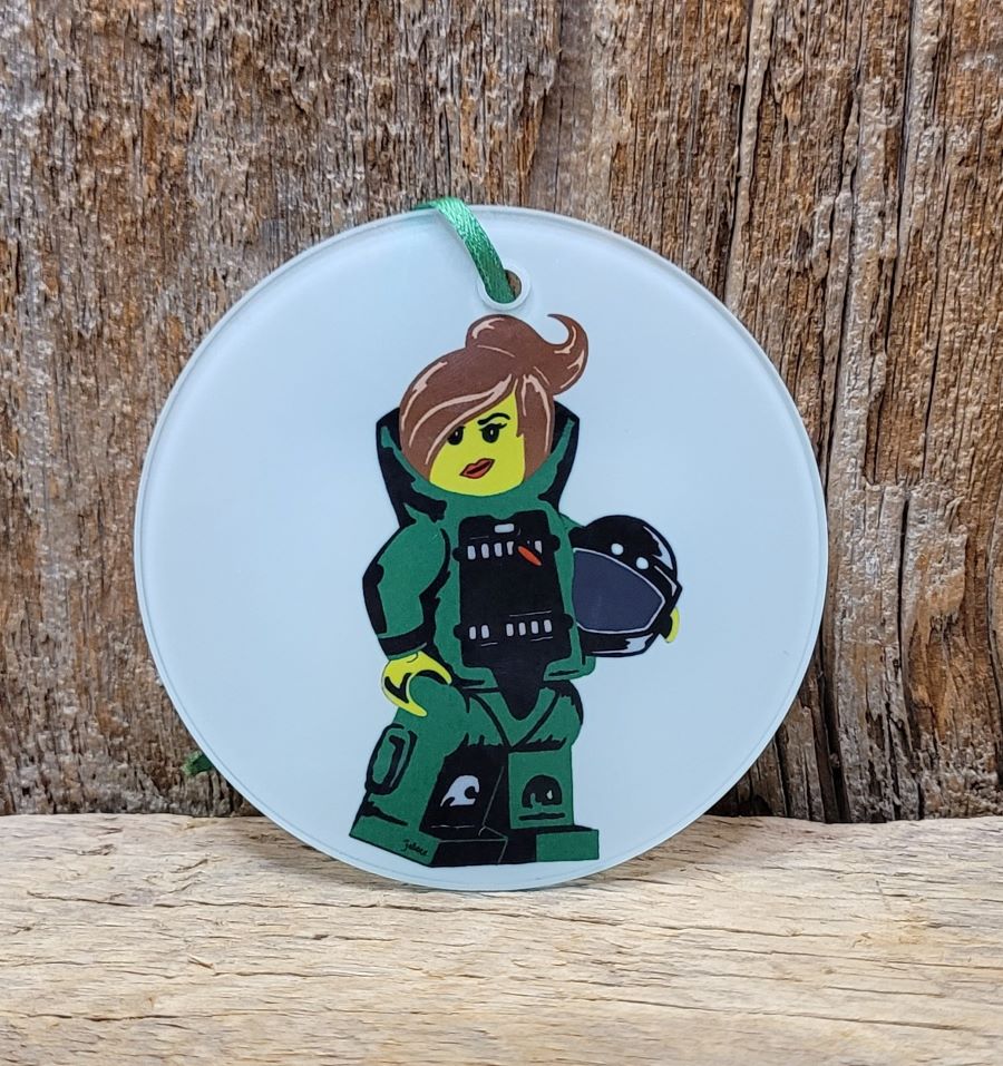 Bomb Suit Girl Mini-figure Ornament