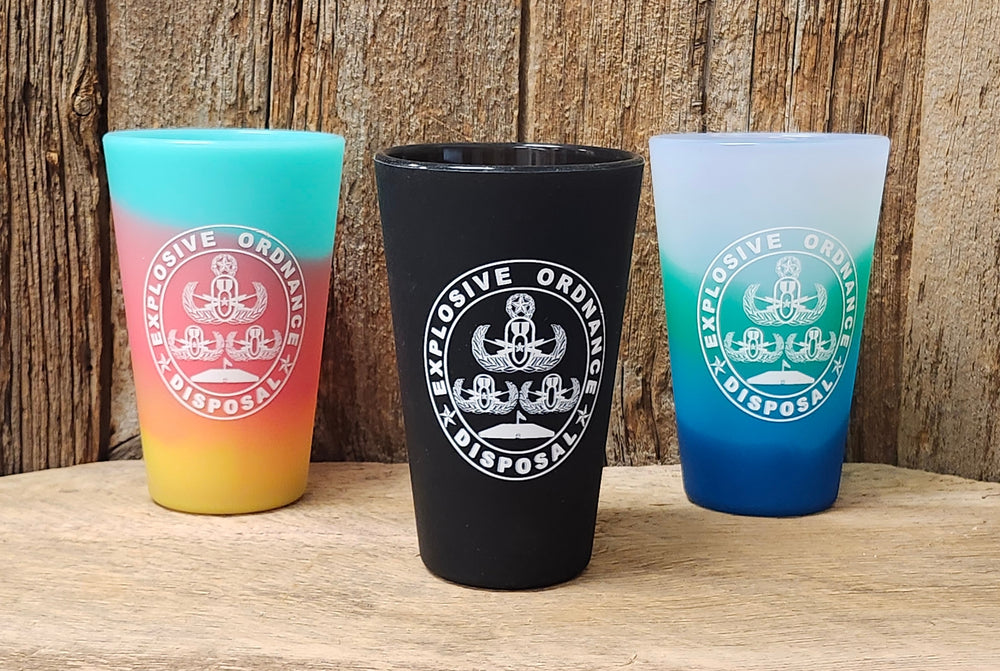 EOD Tri-Badge Silicone 16 oz Tumbler