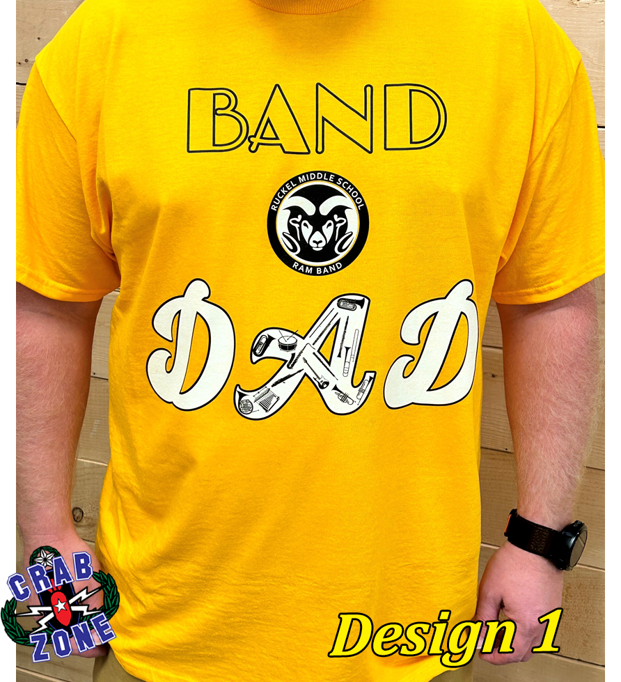 Ruckel Band Dad Short Sleeve Fundraising Shirt – Crab Zone, LLC