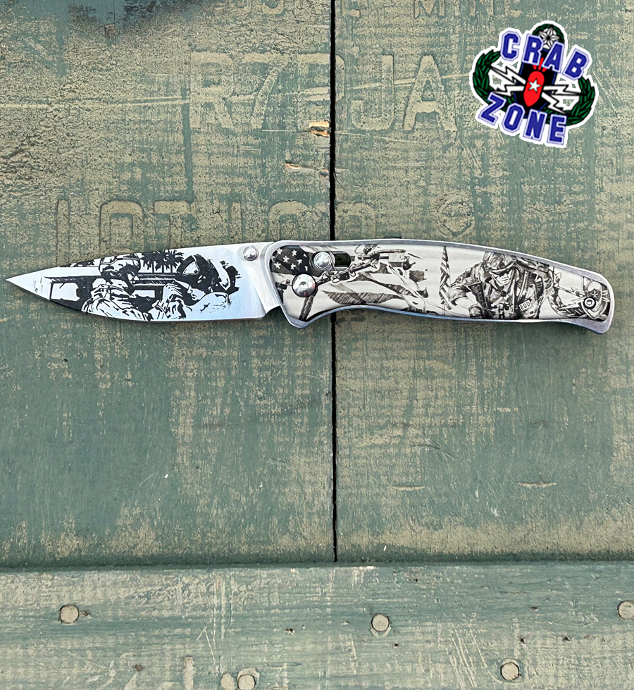 Button Lock Folding Knife