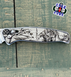 Button Lock Folding Knife