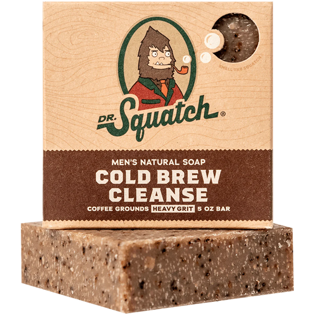Dr. Squatch Natural Bar Soap, Wood Barrel Bourbon, 5 oz 