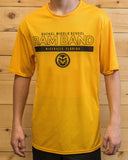 Ruckel Ram Band Gold Moisture Wicking Short Sleeve Fundraising Shirt