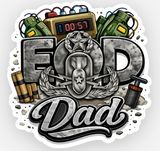 EOD Dad Sticker