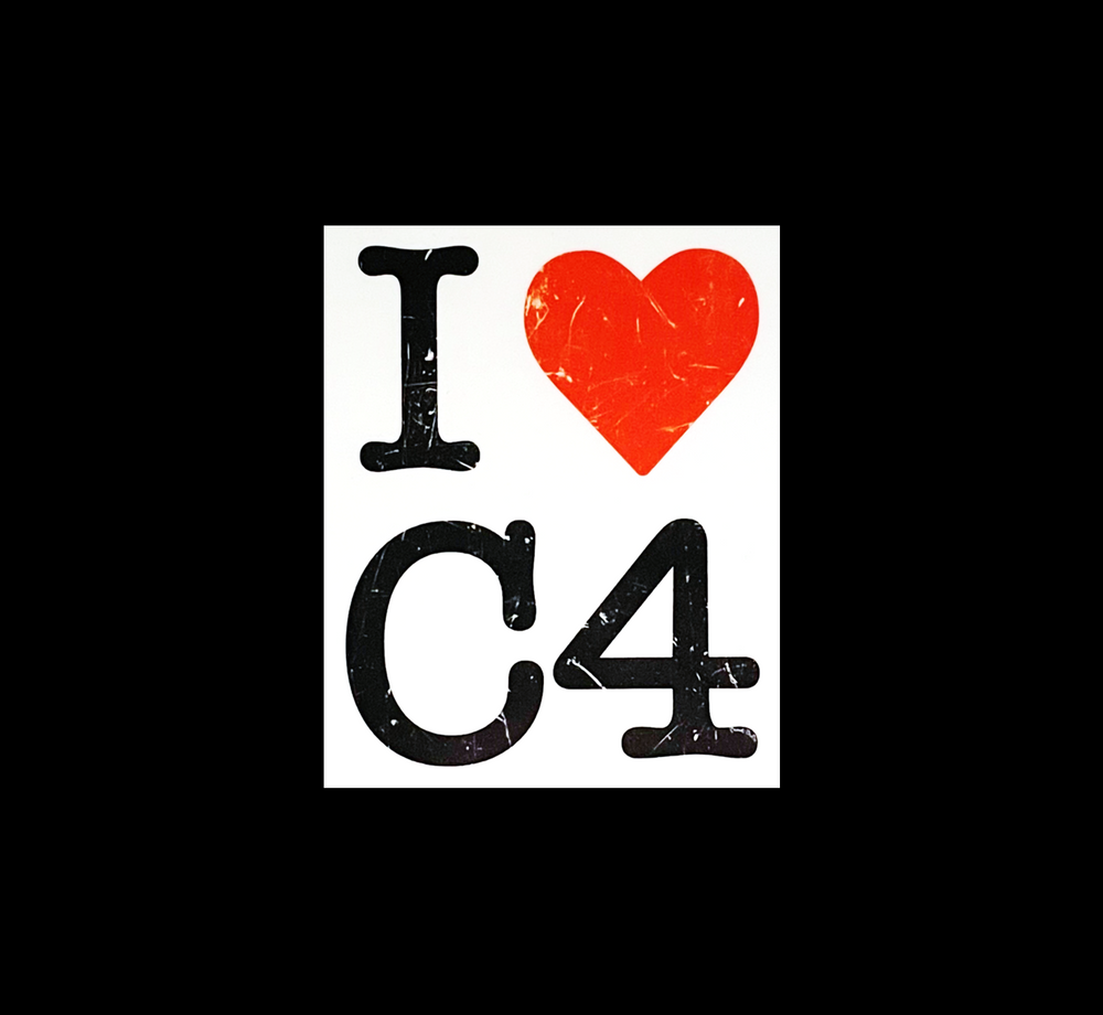 I HEART C4 Sticker