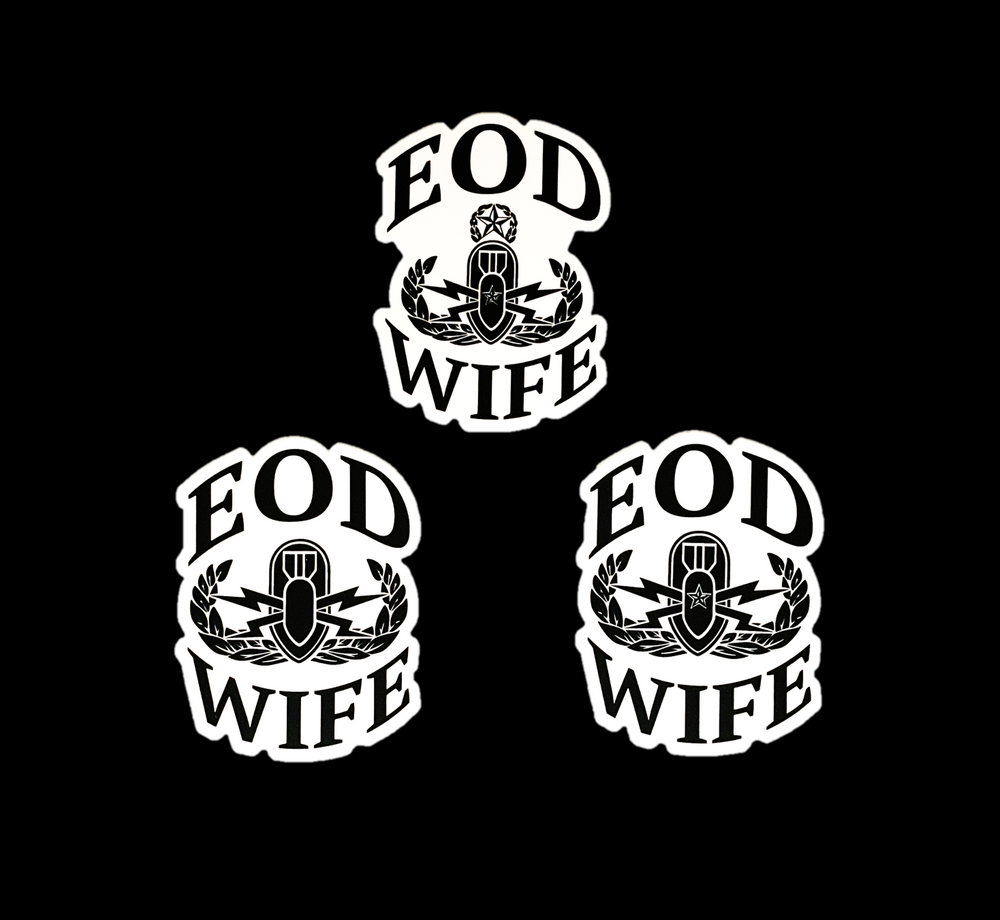 EOD Wife Badge Sticker