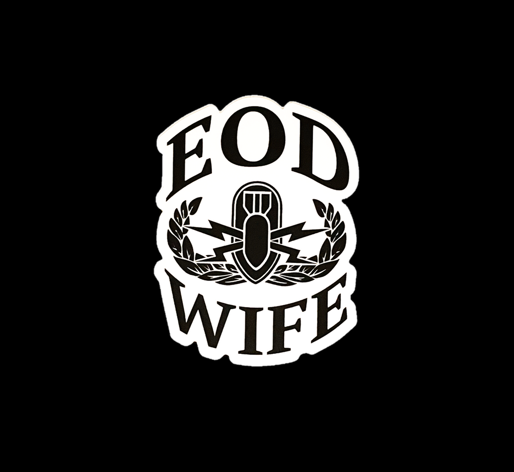 EOD Wife Badge Sticker