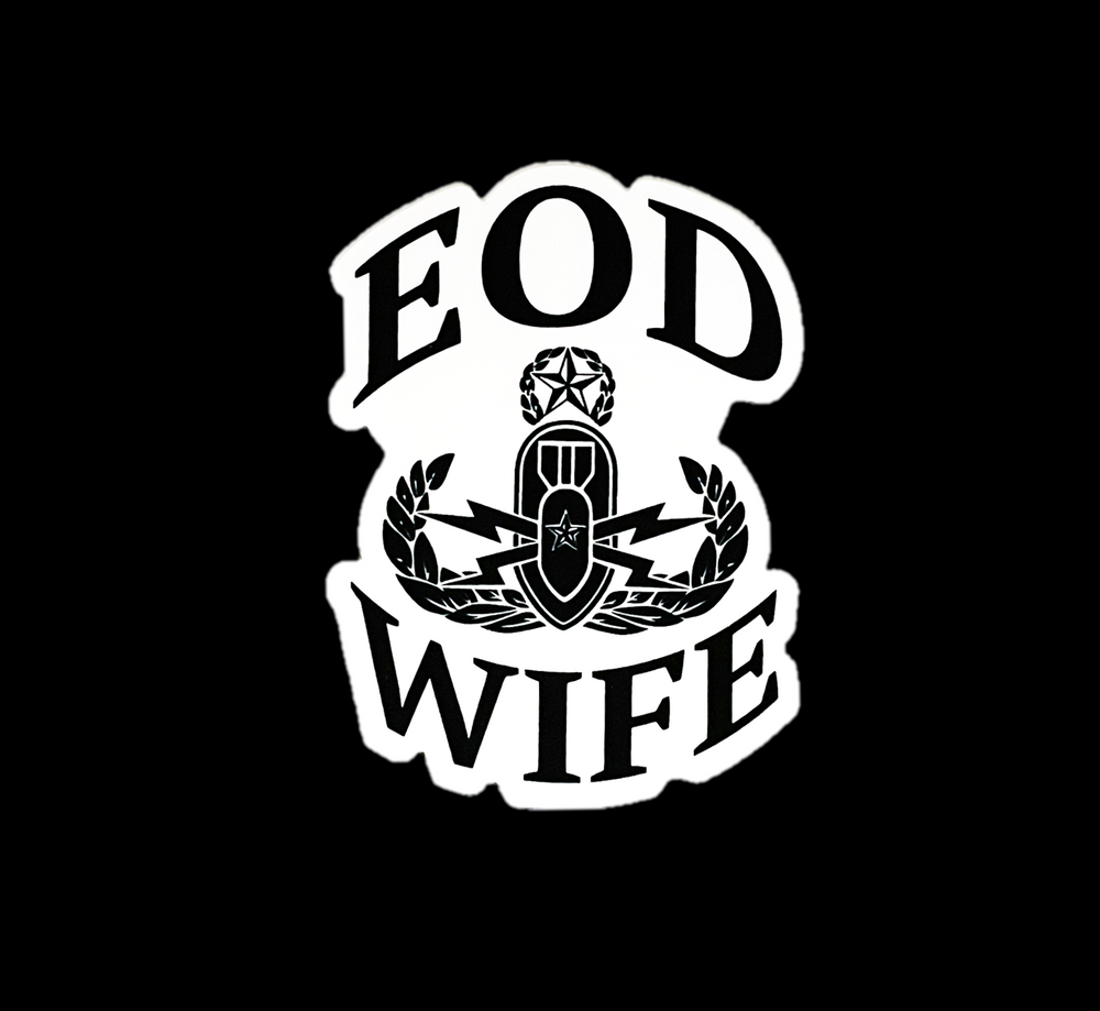 EOD Wife Badge Sticker