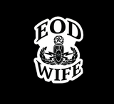EOD Wife Badge Sticker