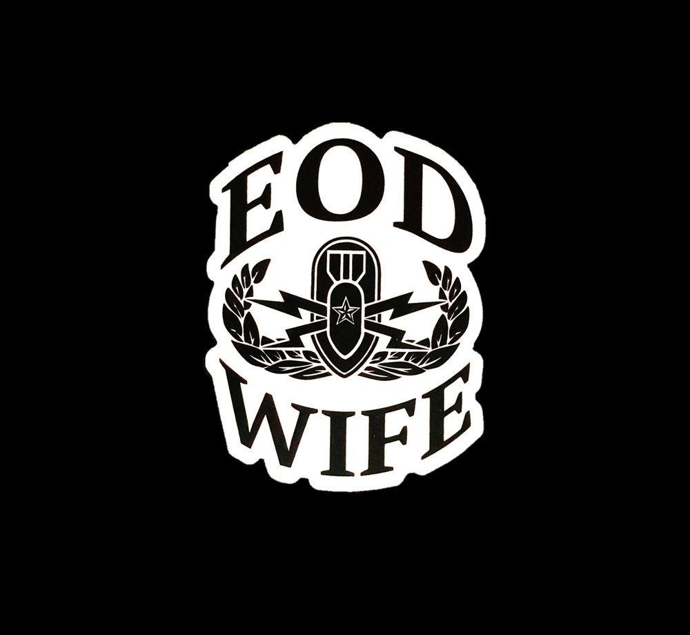 EOD Wife Badge Sticker