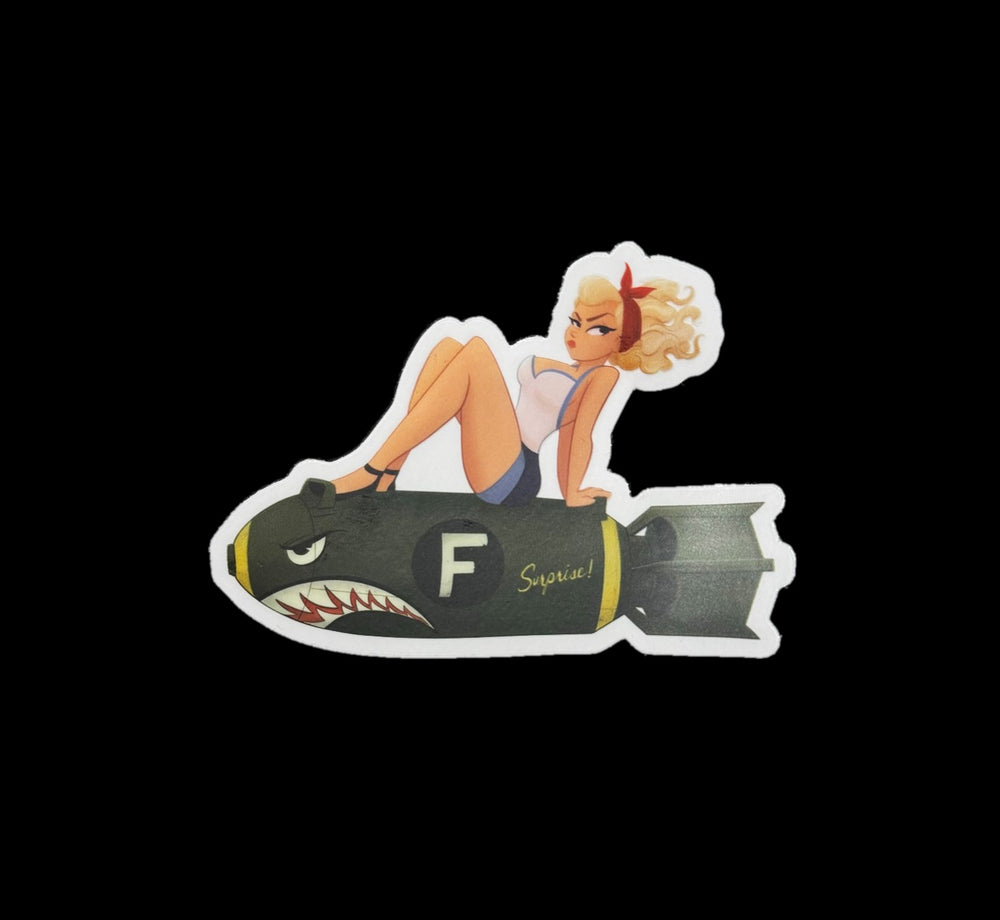 F-Bomb Pin-Up Sticker