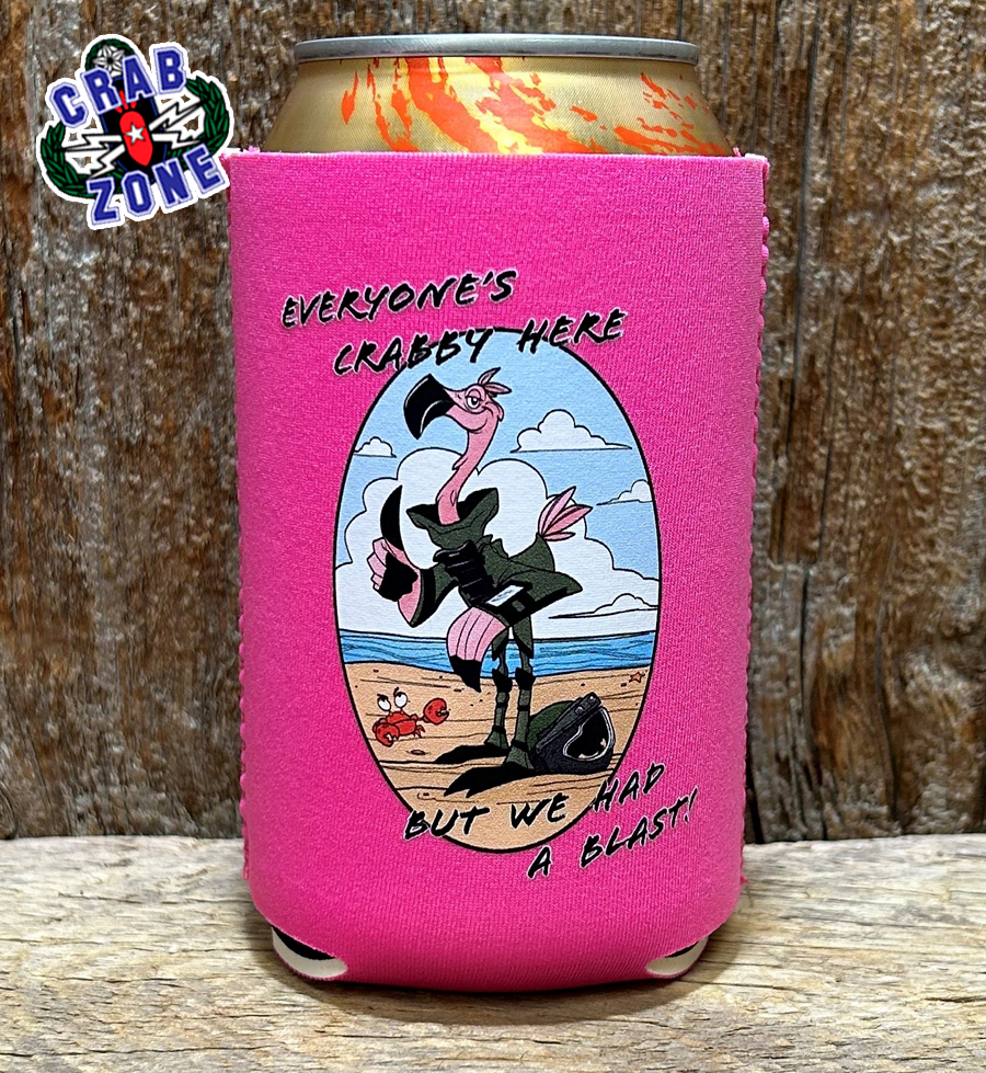 Crabby Flamingo Koozie – Crab Zone, LLC