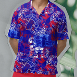 Hawaiian Shirt - "It's 5 o'clock Somewhere" HDT (RWB on Blue)