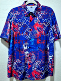 Hawaiian Shirt - "It's 5 o'clock Somewhere" HDT (RWB on Blue)