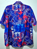 Hawaiian Shirt - "It's 5 o'clock Somewhere" HDT (RWB on Blue)