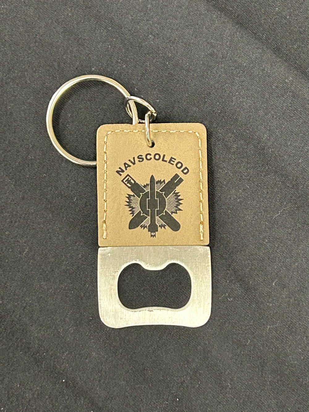 NAVSCOLEOD Rectangular Bottle Opener Keyring