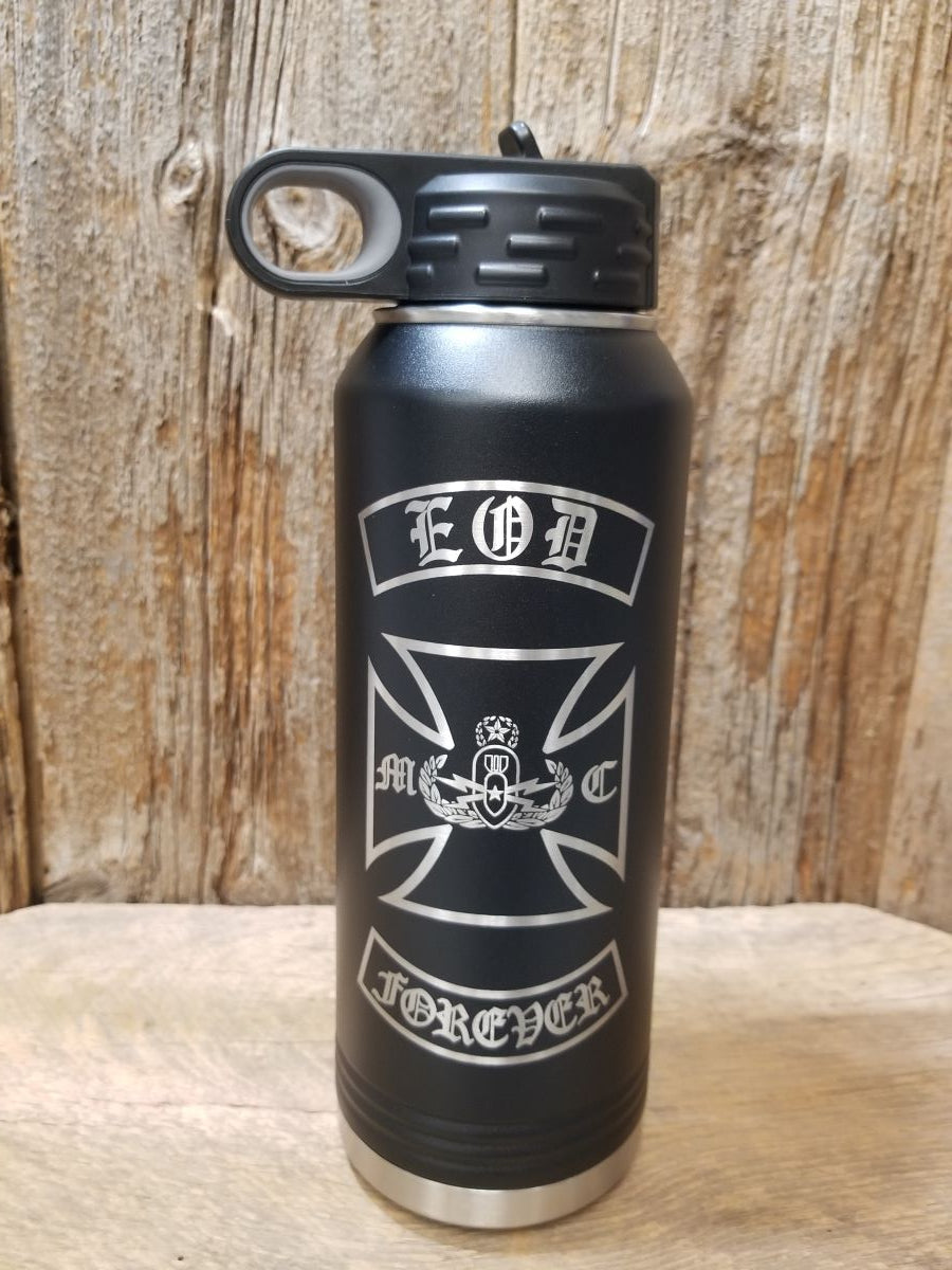 EODMC 32 oz Members Black Water Bottle