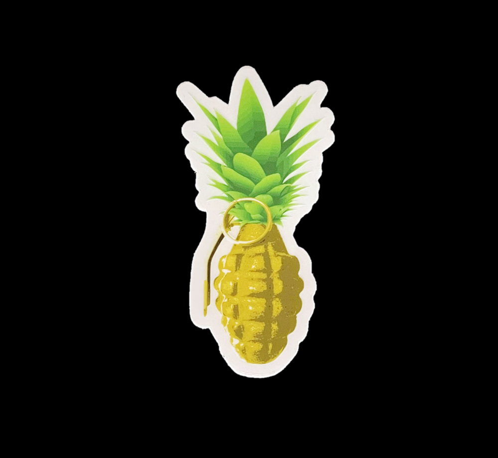 Pineapple Grenade Sticker