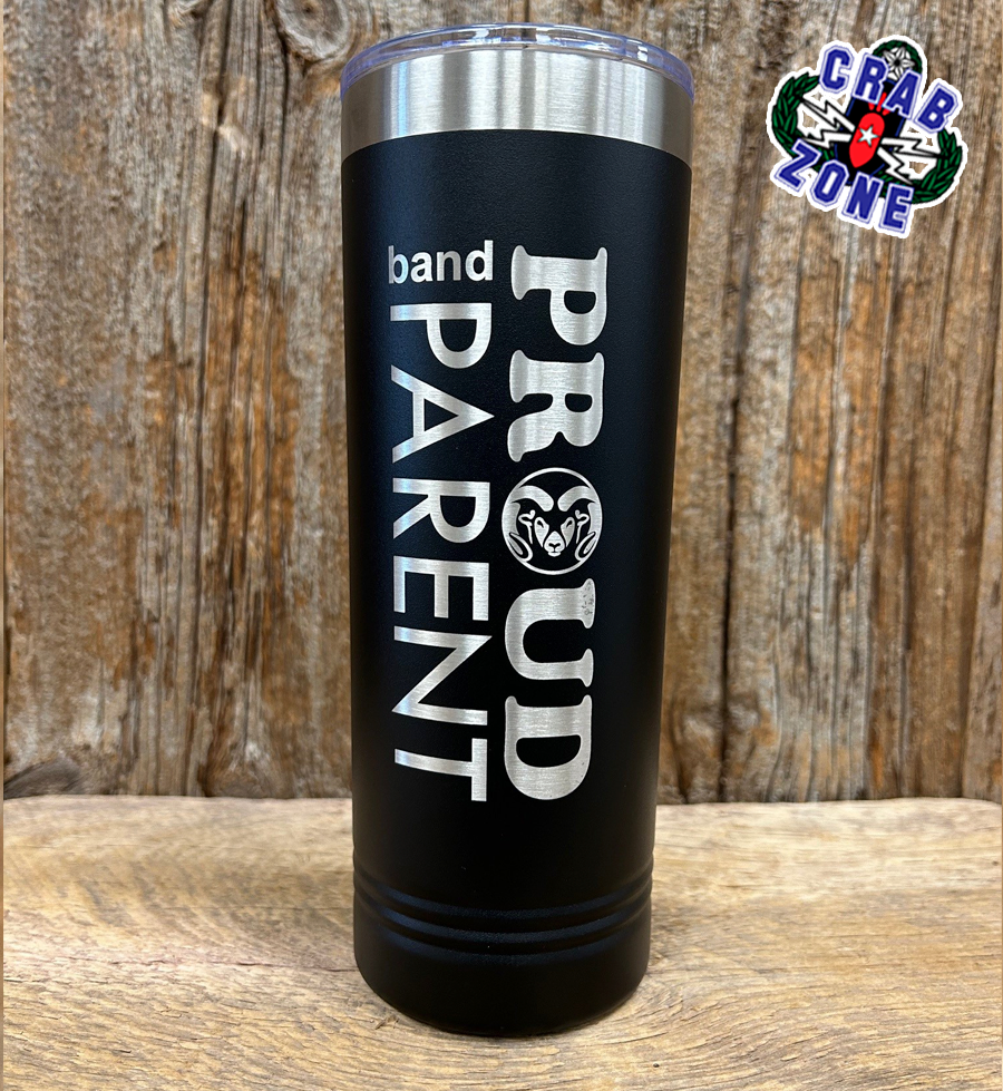 Ruckel Ram Band Proud Parent Fundraising Skinny Tumbler, 22oz