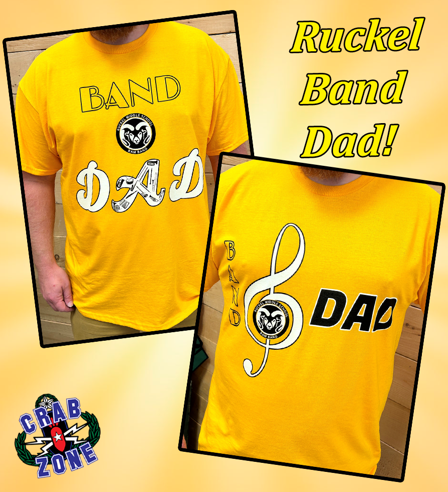 Ruckel Band Dad Short Sleeve Fundraising Shirt – Crab Zone, LLC