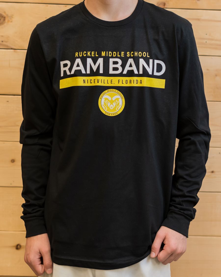 Ruckel Ram Band Cotton/Poly Long Sleeve Fundraising Shirt