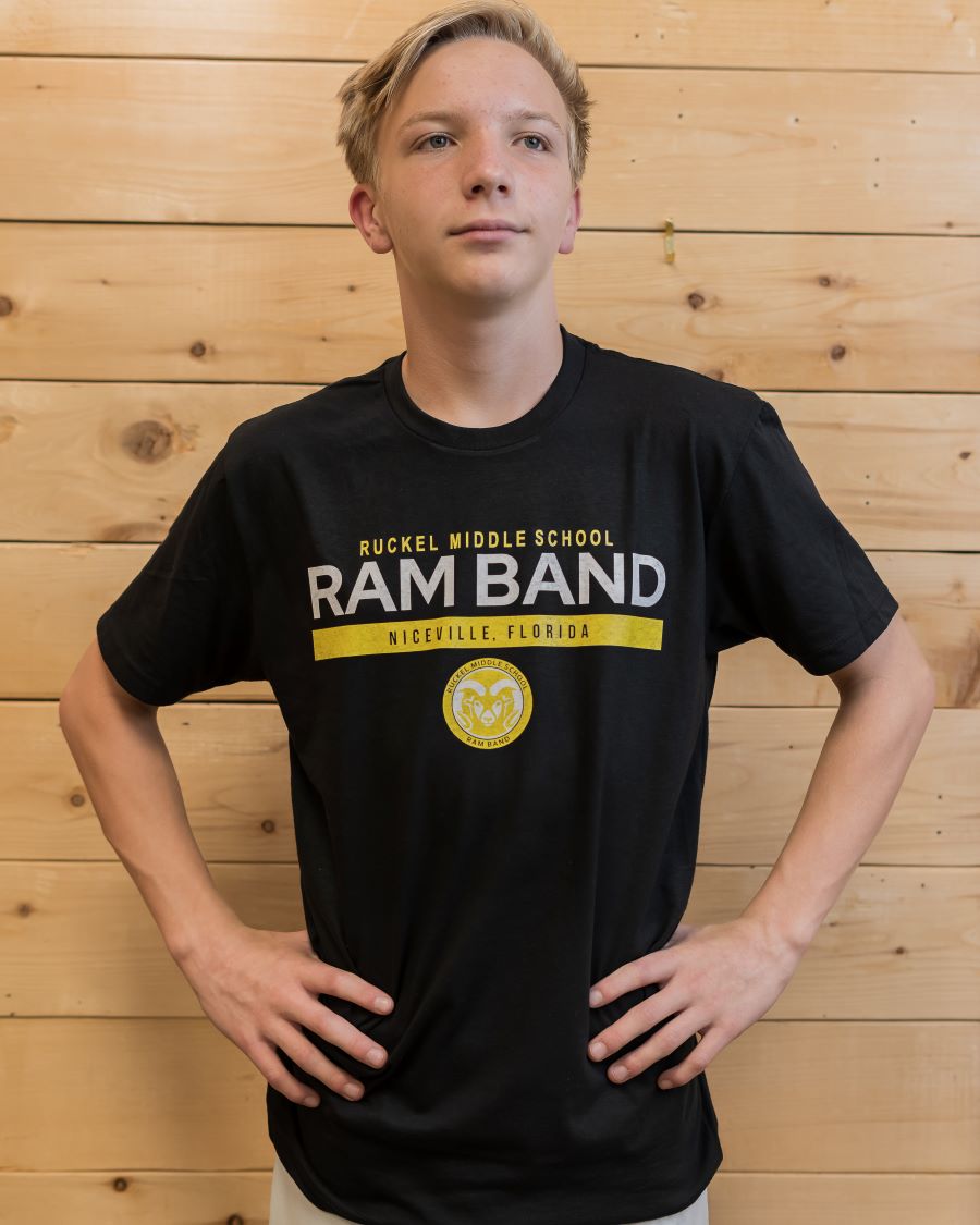 Ruckel Ram Band Cotton/Poly Short Sleeve Fundraising Shirt