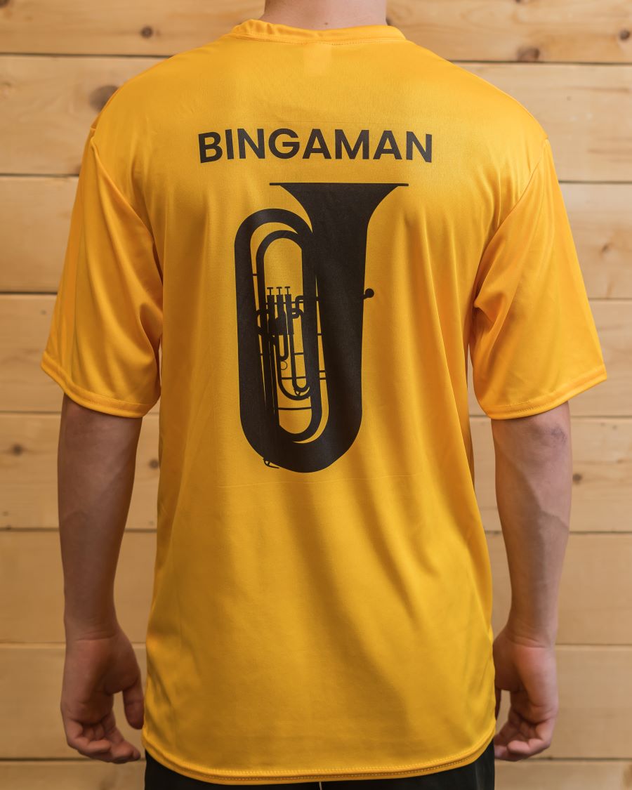 Ruckel Ram Band Gold Moisture Wicking Short Sleeve Fundraising Shirt ...