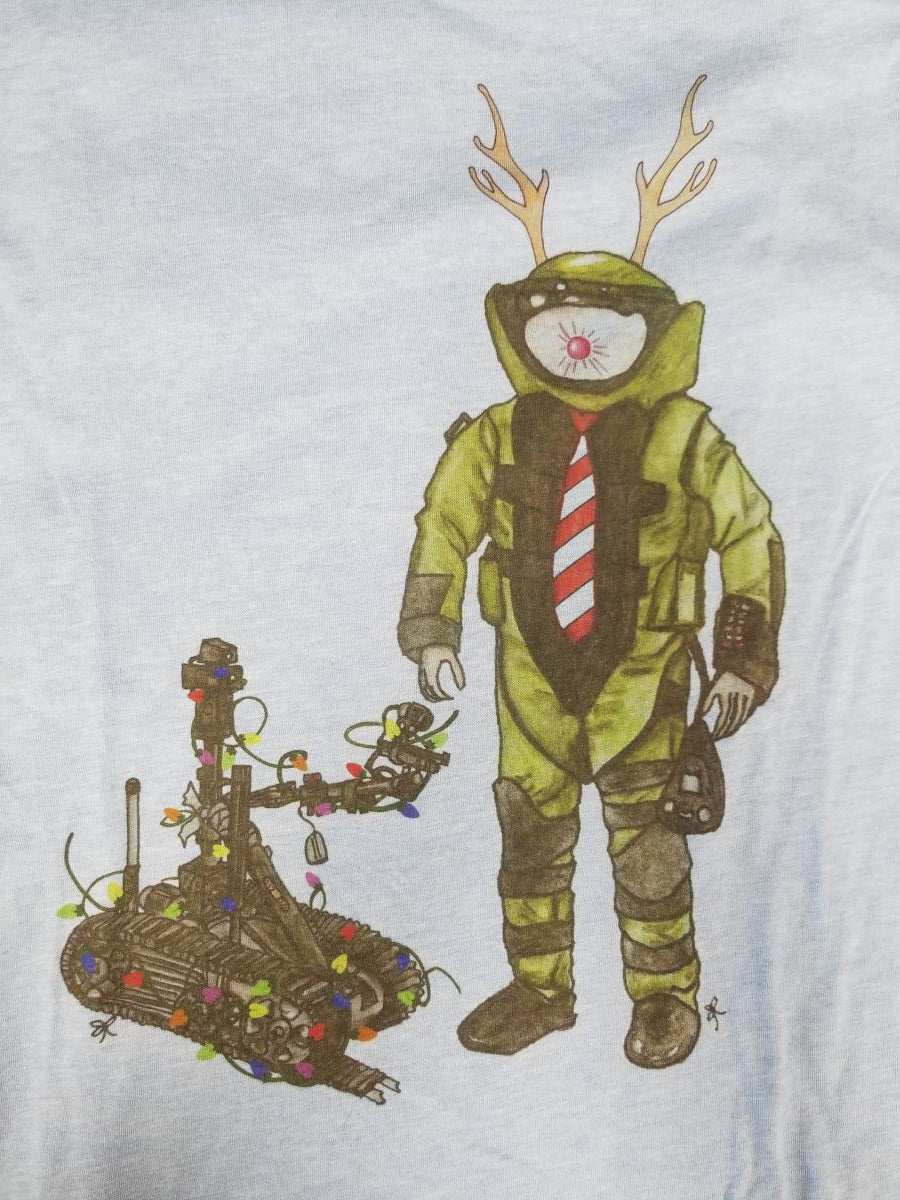 Bomb Suit Rudolph and Lit Talon Shirts