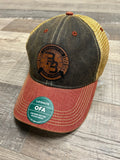 UBB Adjustable and FlexFit Hats with Leather Patch