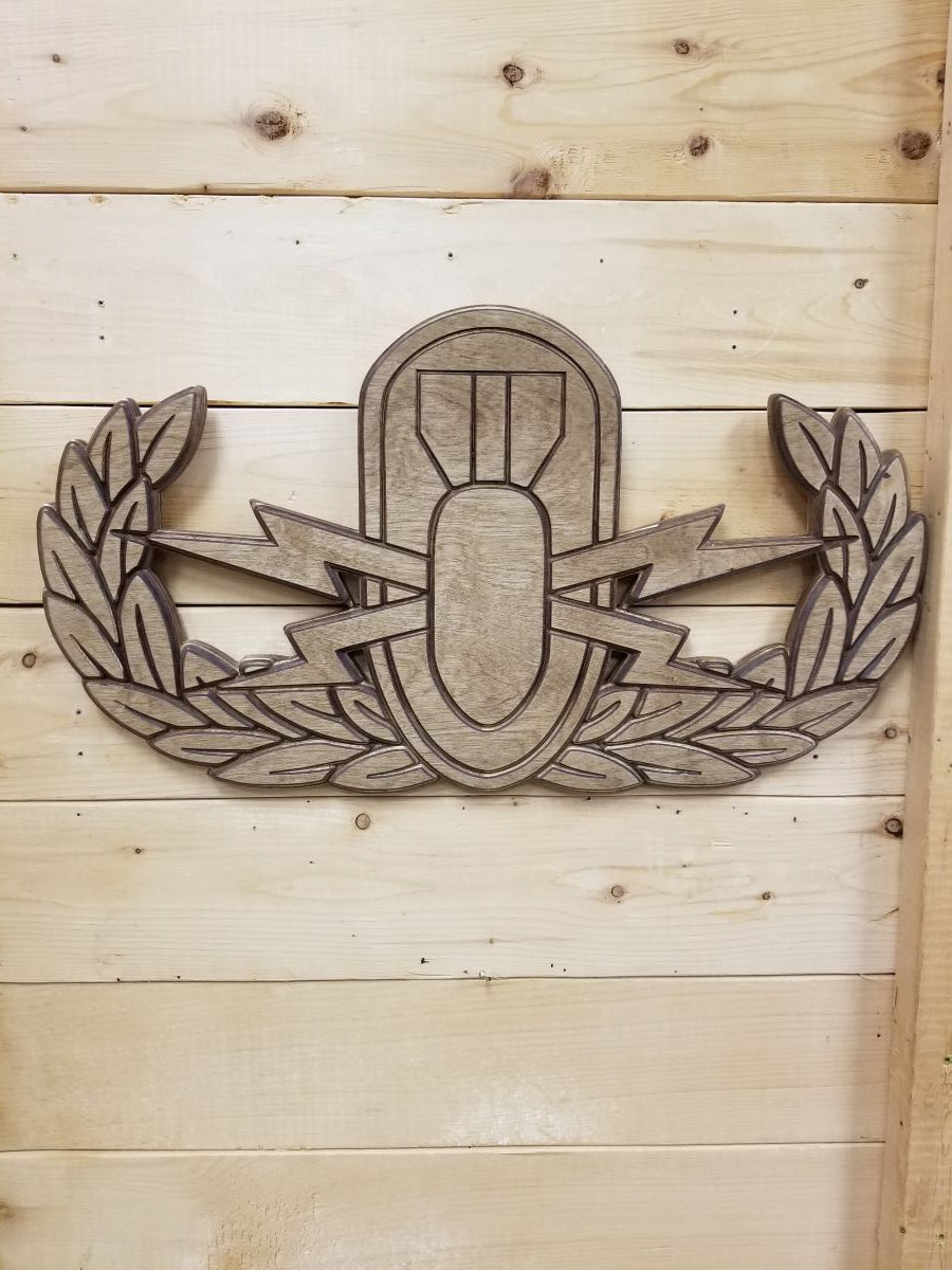 Wooden EOD Badges