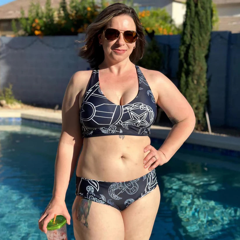 Bomb Flag Reversible 2-Piece Bikini Swimsuit