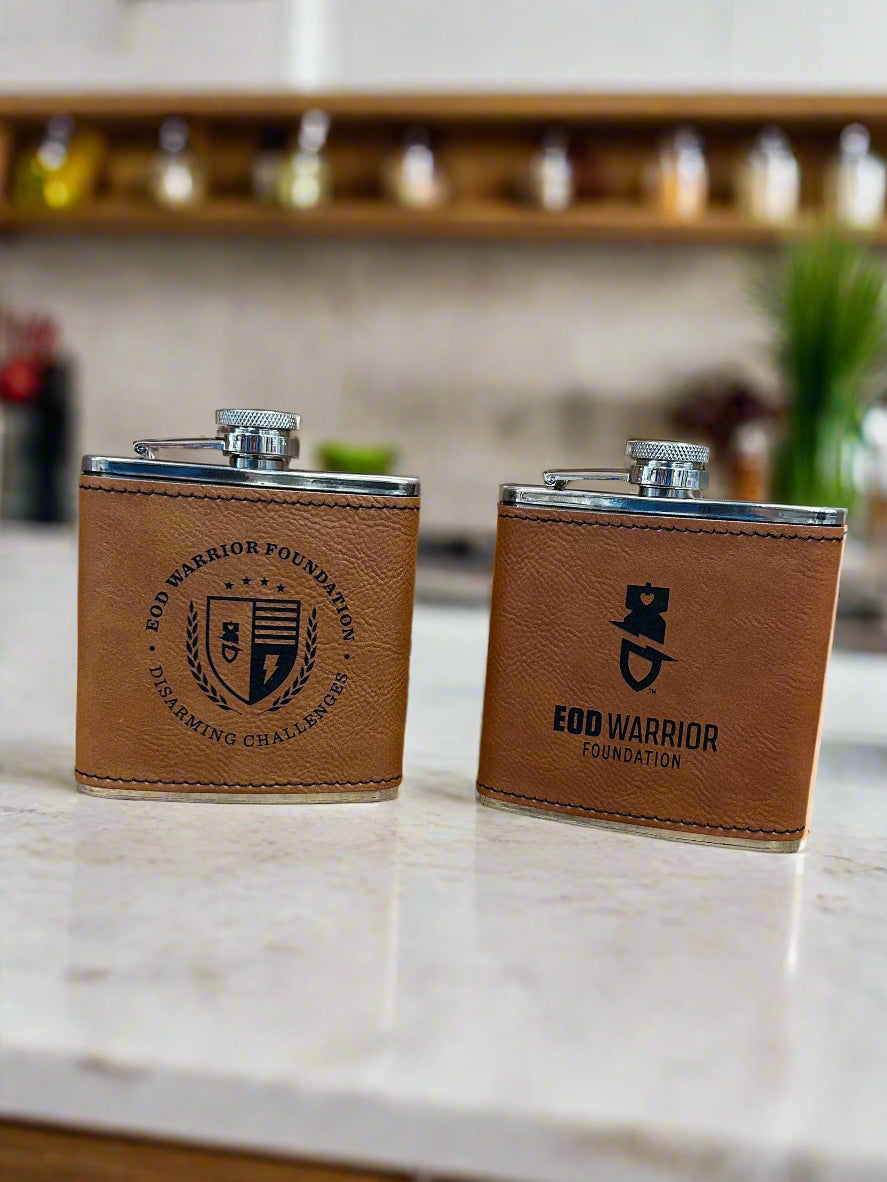 EODWF Leatherette Flask, 6oz