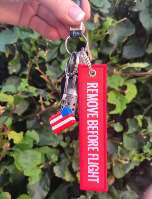 "Remove Before Flight" Keychain