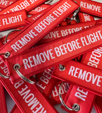 "Remove Before Flight" Keychain