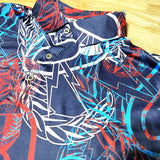 Men's Polo Shirt "It's 5 O'clock Somewhere" Red, White, & Blues