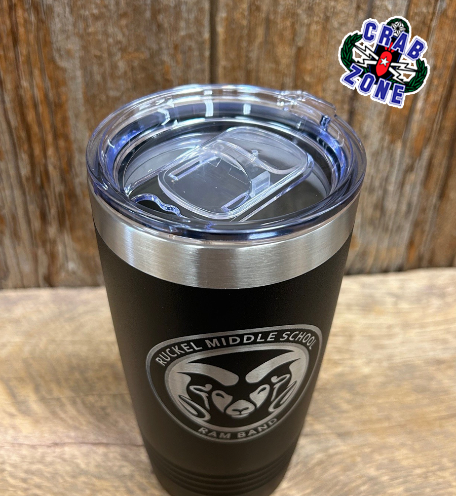 Ruckel Ram Band Personalized Fundraising Tumbler, 20oz – Crab Zone