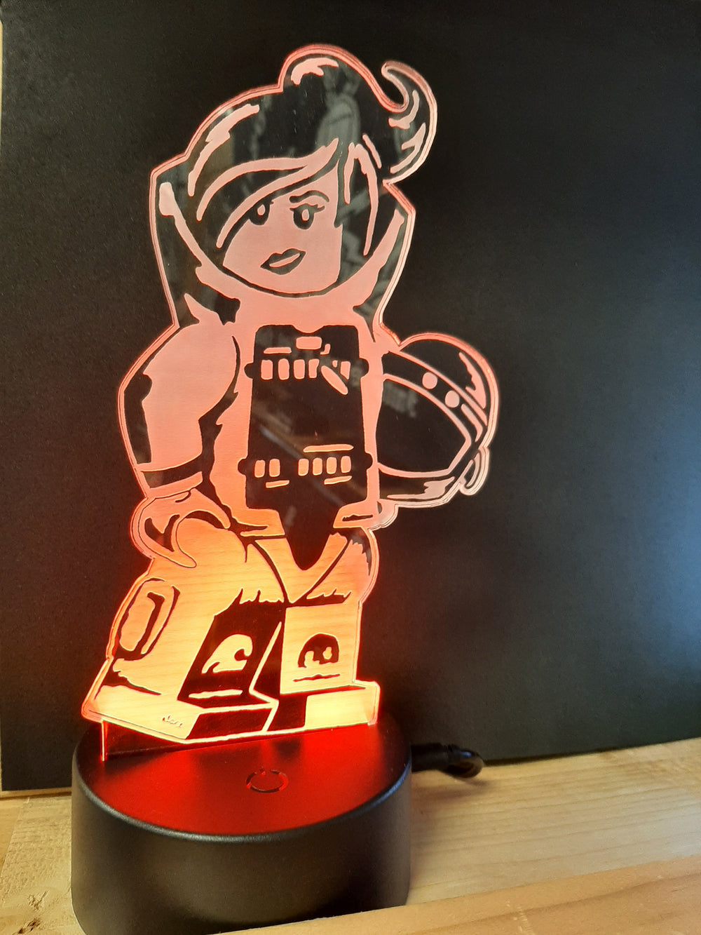 Bomb Suit Girl Acrylic Nightlight & Base