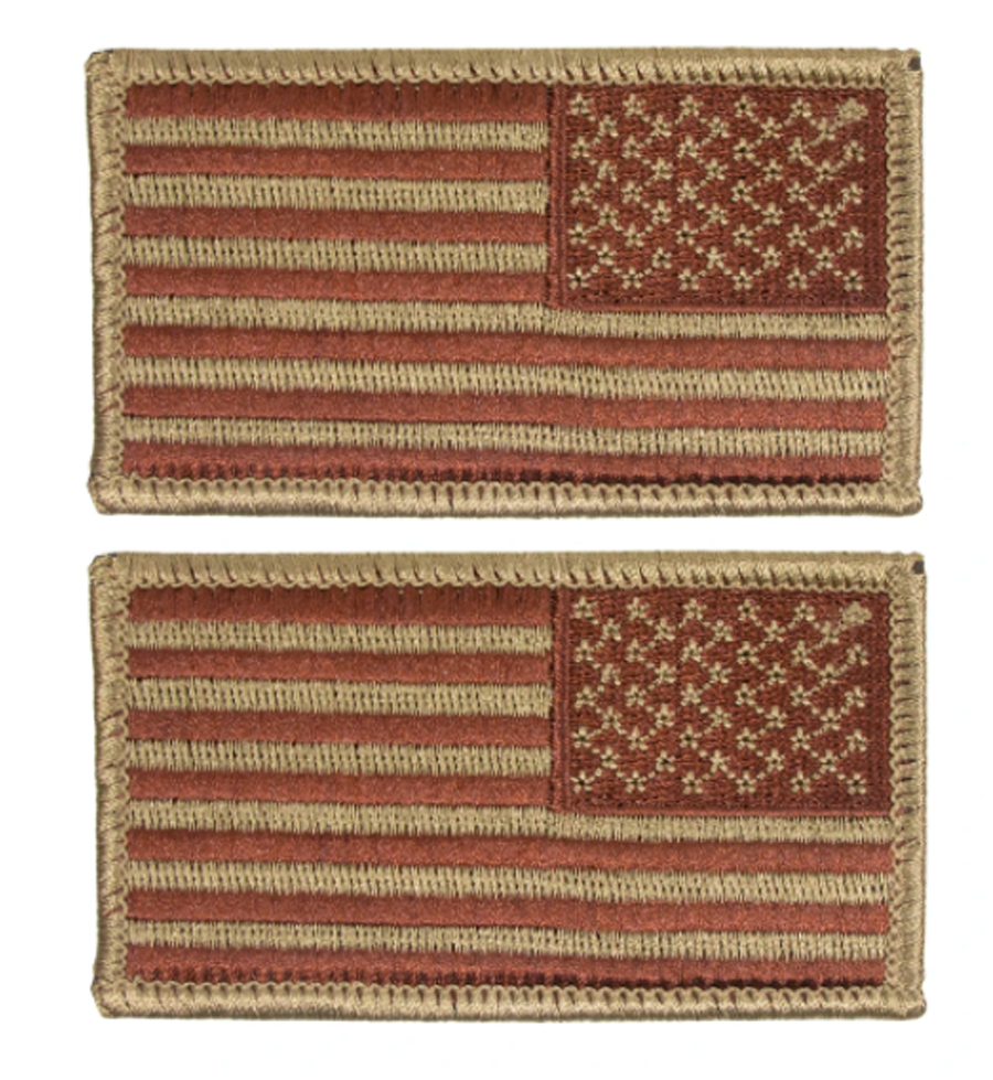 U.S. American reverse Flag, Spice Brown (Air Force OCP)