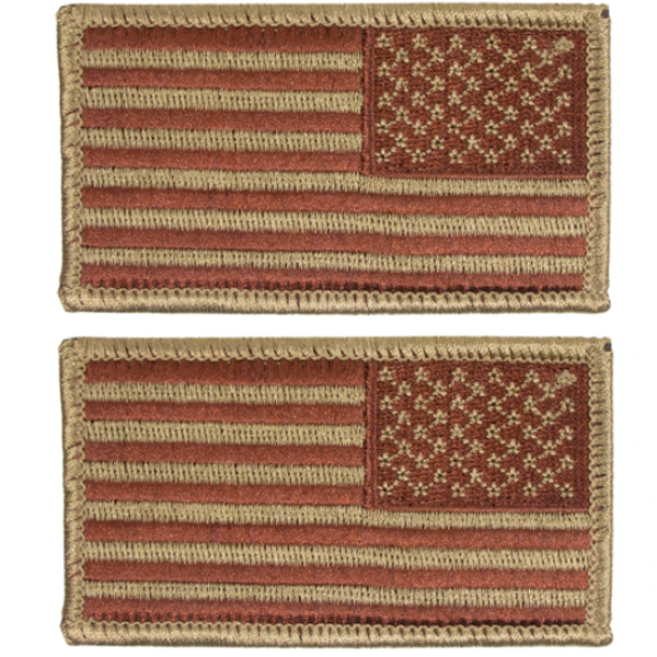 U.S. American reverse Flag, Spice Brown (Air Force OCP) – Crab