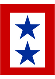 Blue Star Double Sided Garden Flag