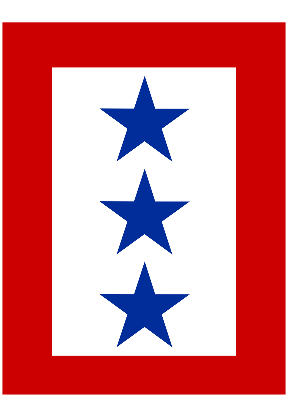 Blue Star Double Sided Garden Flag